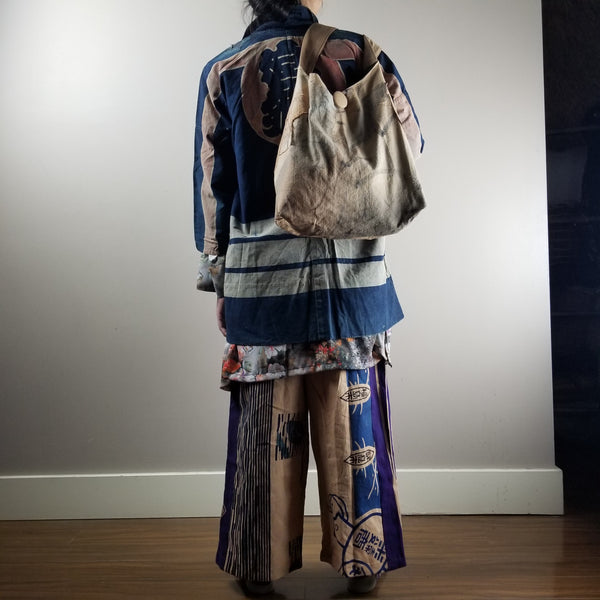 Taisho to Early Showa Era Japanese Fireman Indigo Boro Jacket