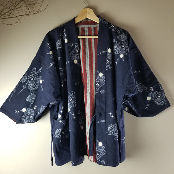 1970s Vintage Reversible Folk Haori Jacket