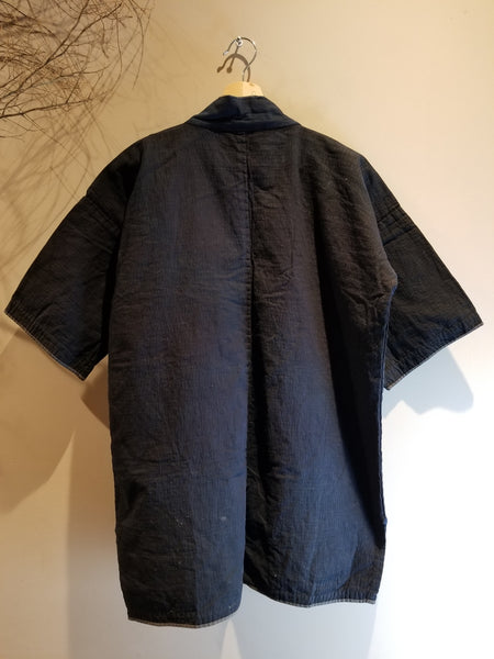 1930s Aizome Indigo Sashiko Farmer's Noragi Jacket