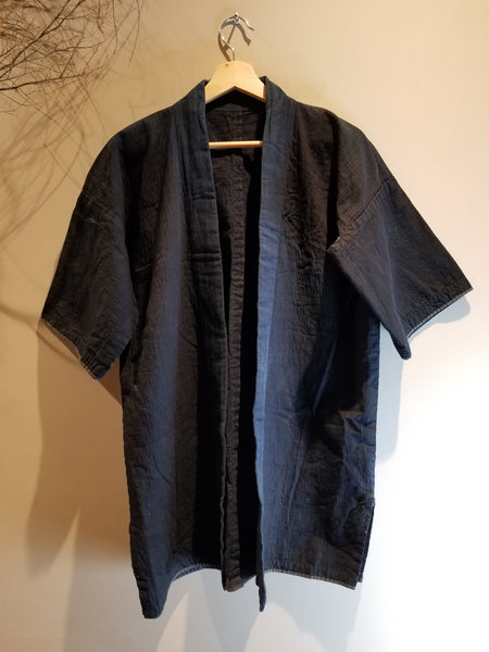 1930s Aizome Indigo Sashiko Farmer's Noragi Jacket