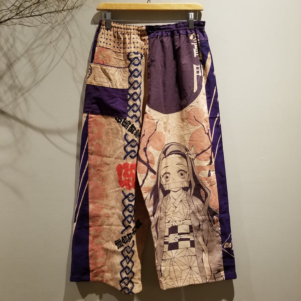 Retro kakishibu Persimmon Tannin Dyed Demonslayer Comfy Pants