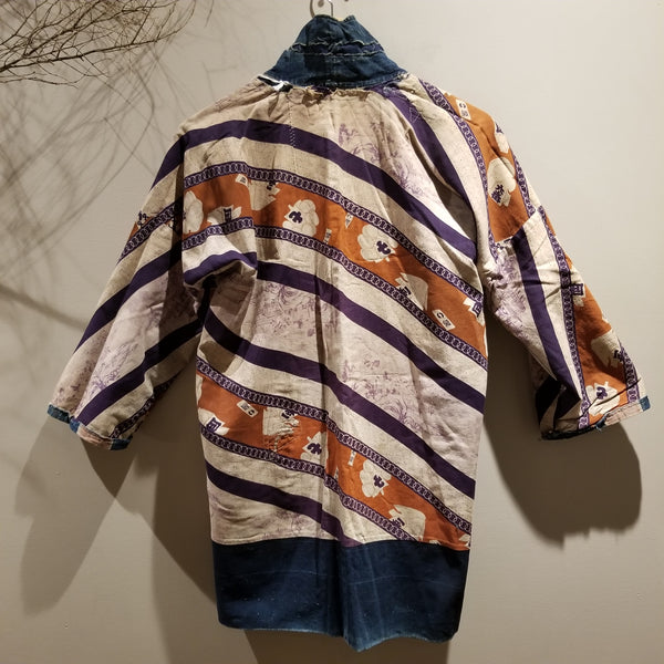 Taisho to Early Showa Era Japanese Fireman Indigo Boro Jacket