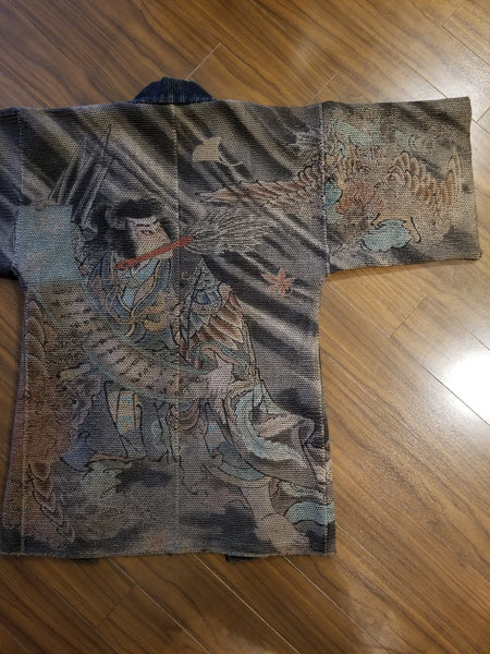 Samurai vs Yokai "Karasu Tengu" Fireman's Hanten from the Edo to Meiji Era