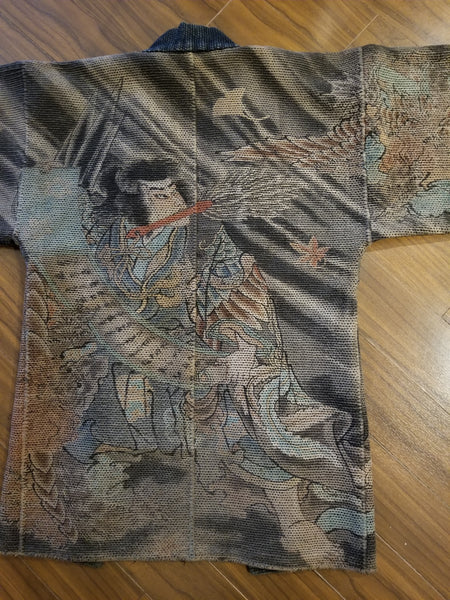 Samurai vs Yokai "Karasu Tengu" Fireman's Hanten from the Edo to Meiji Era