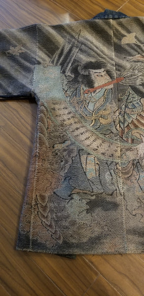 Samurai vs Yokai "Karasu Tengu" Fireman's Hanten from the Edo to Meiji Era