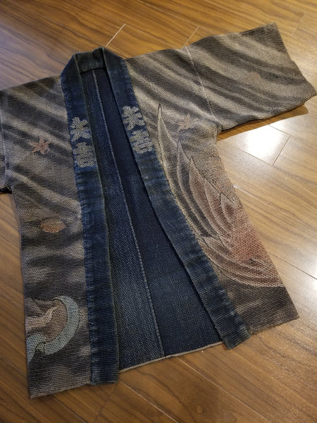 Samurai vs Yokai "Karasu Tengu" Fireman's Hanten from the Edo to Meiji Era