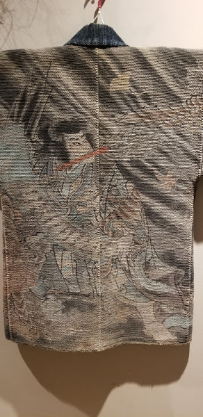 Samurai vs Yokai "Karasu Tengu" Fireman's Hanten from the Edo to Meiji Era