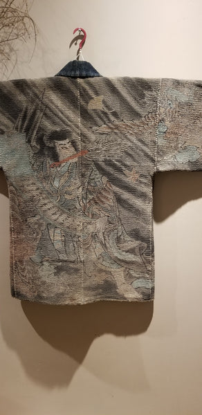 Samurai vs Yokai "Karasu Tengu" Fireman's Hanten from the Edo to Meiji Era