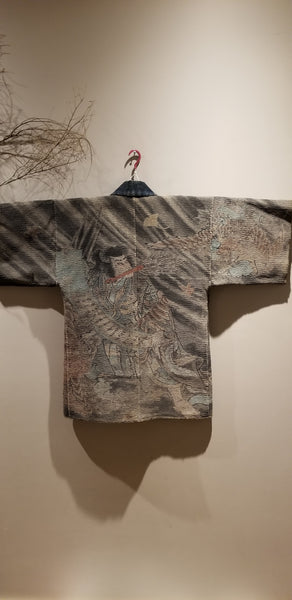 Samurai vs Yokai "Karasu Tengu" Fireman's Hanten from the Edo to Meiji Era