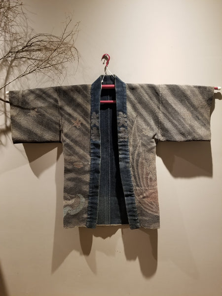 Samurai vs Yokai "Karasu Tengu" Fireman's Hanten from the Edo to Meiji Era