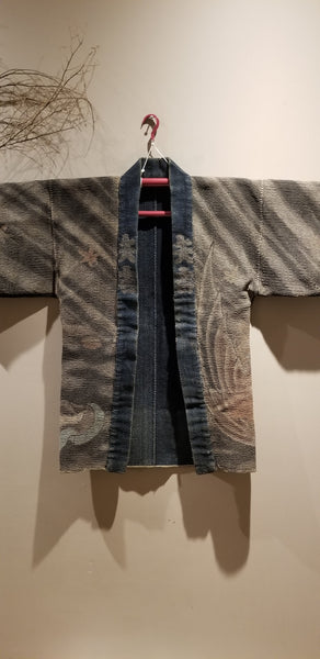 Samurai vs Yokai "Karasu Tengu" Fireman's Hanten from the Edo to Meiji Era