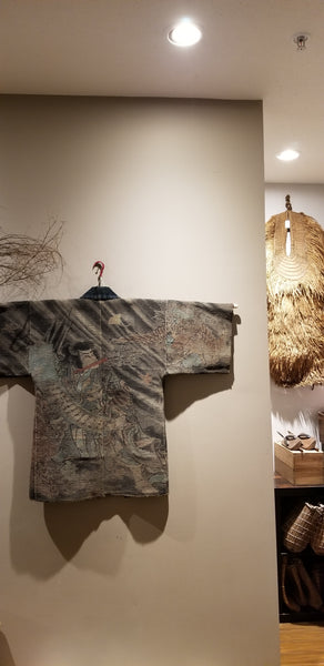 Samurai vs Yokai "Karasu Tengu" Fireman's Hanten from the Edo to Meiji Era