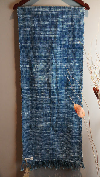 Natural Dyed Indigo Handwoven Cotton Scarf