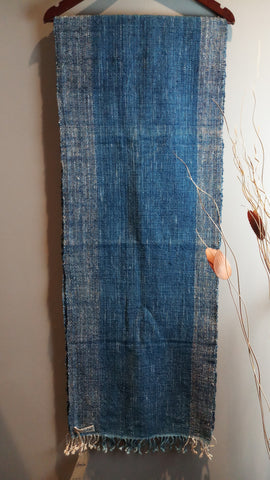 Natural Dyed Indigo Handwoven Cotton Scarf