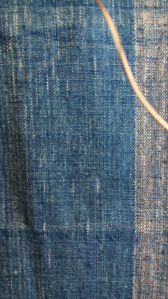 Natural Dyed Indigo Handwoven Cotton Scarf