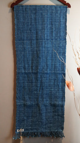 Natural Dyed Indigo Handwoven Cotton Scarf