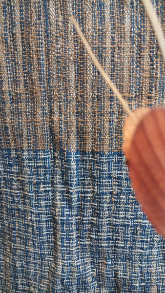 Natural Dyed Indigo Handwoven Cotton Scarf