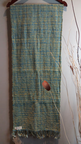 Natural Dyed Indigo Handwoven Cotton Scarf
