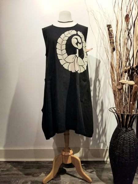 Wisteria fuji kamon tank top dress