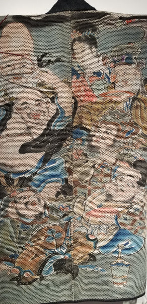 Seven Lucky Gods Fireman's Hanten from Late Edo to Meiji Era