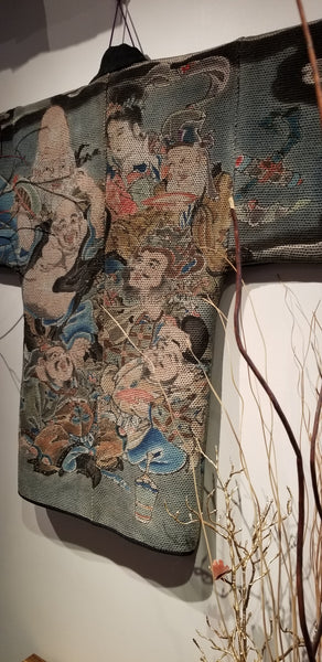 Seven Lucky Gods Fireman's Hanten from Late Edo to Meiji Era