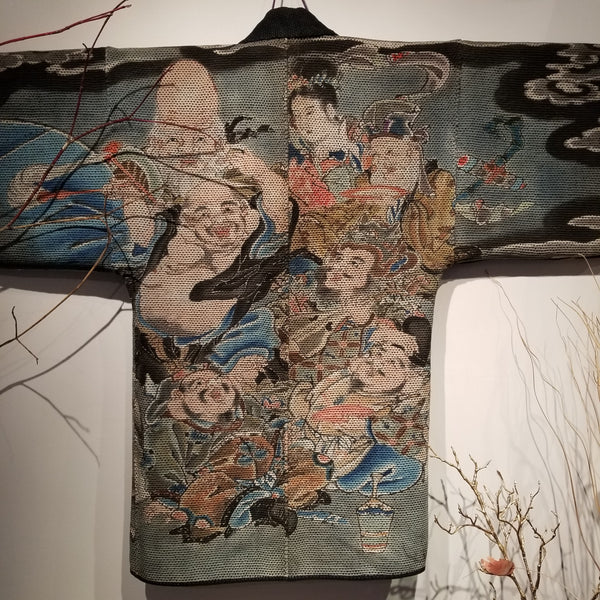 Seven Lucky Gods Fireman's Hanten from Late Edo to Meiji Era
