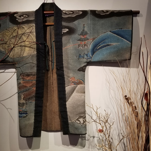 Seven Lucky Gods Fireman's Hanten from Late Edo to Meiji Era