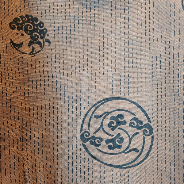 Brown Fern Pattern Long Sleeve Pullover Top