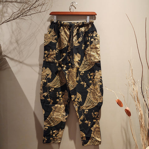 Golden Sakura Koi Tapered Ninja Pants