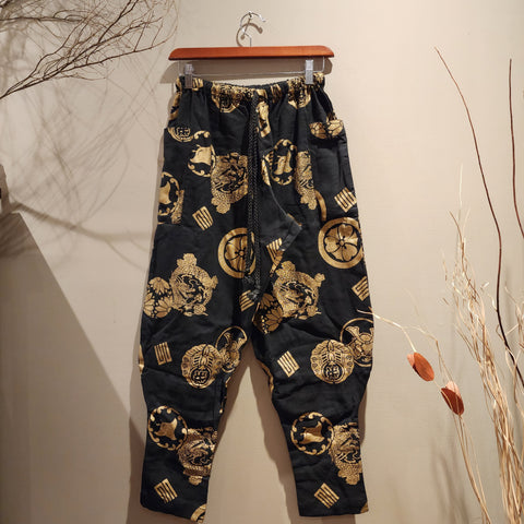 Golden Samurai Kamon Tapered Ninja Pants