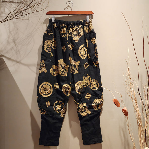 Golden Samurai Kamon Tapered Ninja Pants