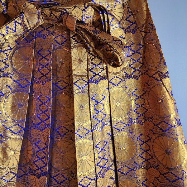 Vintage Golden Flower Kamon Hakama Pants