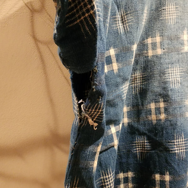Vintage Indigo Kasuri Farmer's Noragi