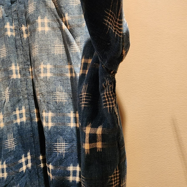 Vintage Indigo Kasuri Farmer's Noragi