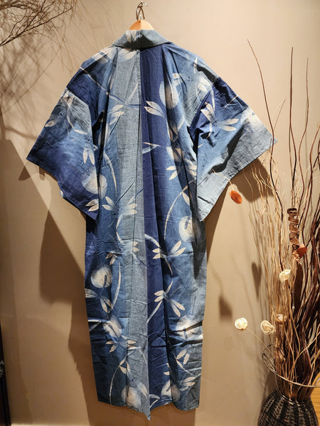Blue Dragonfly Vintage Yukata