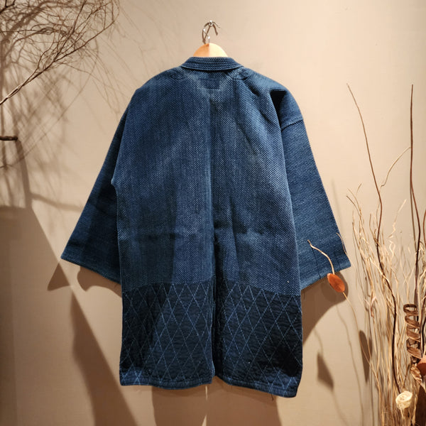 Vintage Aizome Indigo Kendo Swordsman Jacket 3L