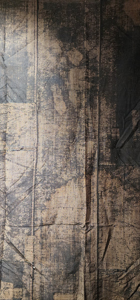 Vintage Rustic Japanese Indigo Boro Table Futon Cover 157 x 155cm