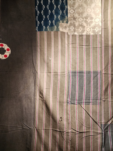 Vintage Large Zanshi Patchwork Futon Cover 185 x 200cm