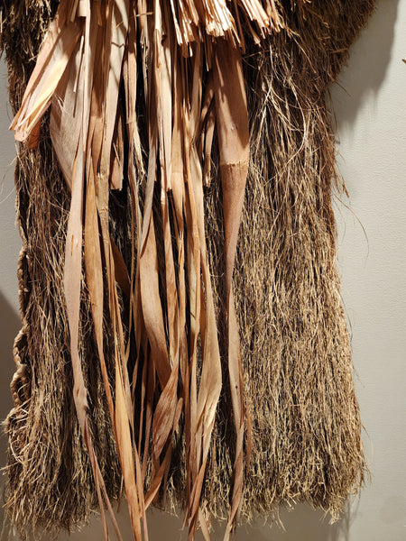 Vintage Mino Straw Cape, Japanese Farmer Raincoat, Rural Countryside Japan