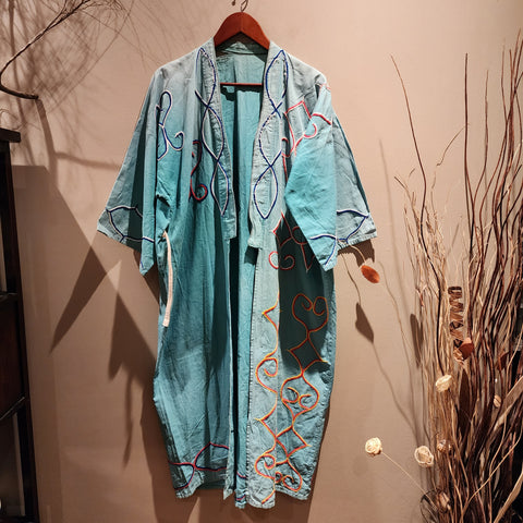 Vintage Ainu Boro, Hokkaido Kimono Robe