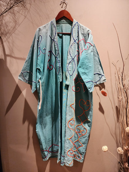 Vintage Ainu Boro, Hokkaido Kimono Robe