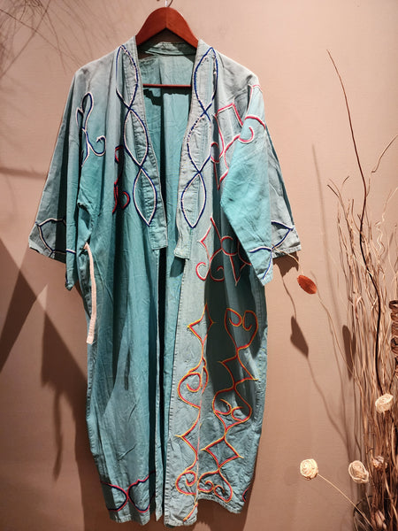 Vintage Ainu Boro, Hokkaido Kimono Robe