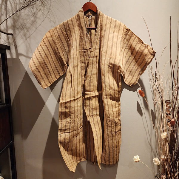 Early 1900s Antique Bashofu Robe, Kimono of Okinawa