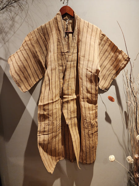 Early 1900s Antique Bashofu Robe, Kimono of Okinawa