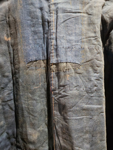 Vintage Indigo Boro, Reversible Patchwork Noragi