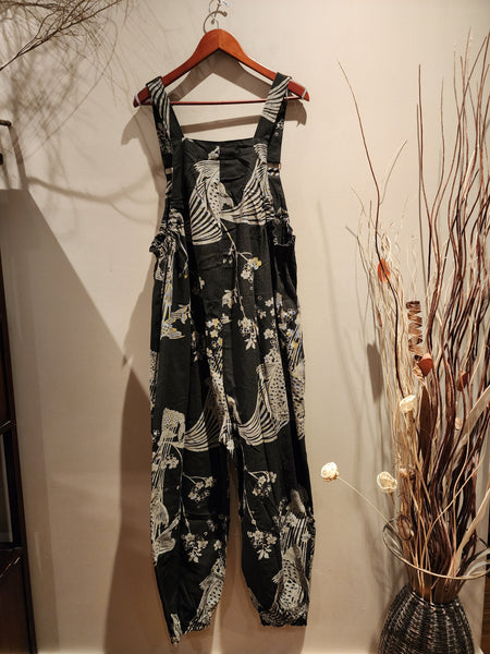 Phoenix Kamon Overall, Sakura Koi Patchwork Jumpsuit
