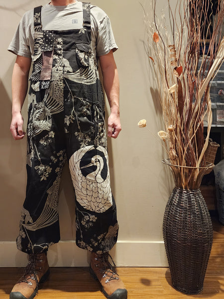 Phoenix Kamon Overall, Sakura Koi Patchwork Jumpsuit