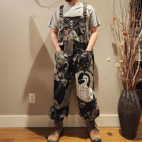 Phoenix Kamon Overall, Sakura Koi Patchwork Jumpsuit