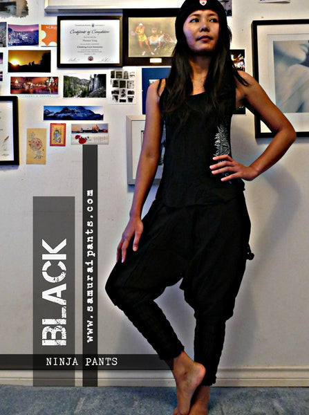 Classic Plain Black Ninja Pants