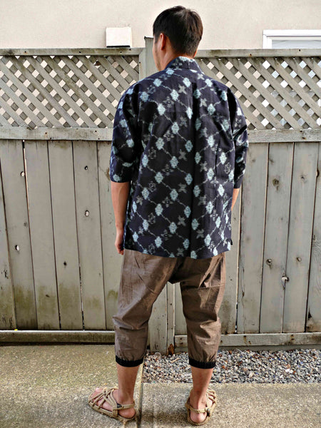 Vintage KASURI Indigo Noragi Jacket